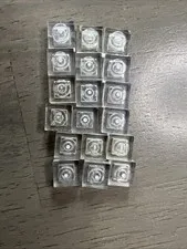 LEGO 3024 1x1 Trans-Clear Plates Mosaic Parts 18pcs