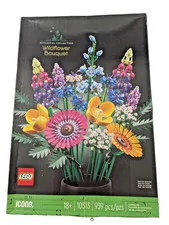 LEGO Icons Wildflower Bouquet 10313 Artificial Flowers (939 Pcs) SEALED