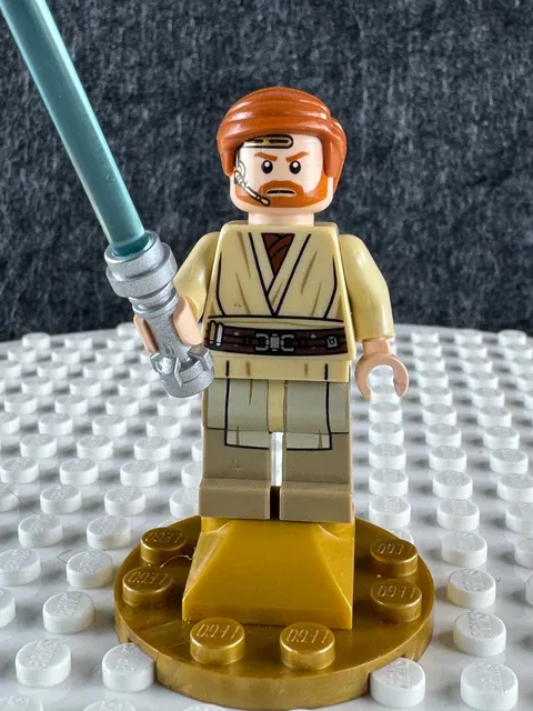 LEGO Star Wars Retired Obi-Wan Kenobi SW0704 Headset Blue Lightsaber