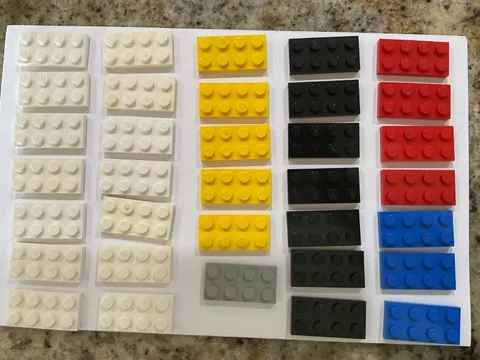 LEGO Parts 3020 (10pcs) Plate 2x4 Choose Color Bricks
