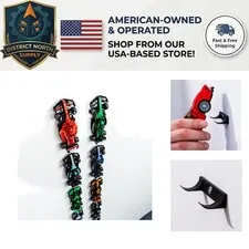 Elegant 8-Pack Wall Hooks for 8-Wide Speed Champions Display - Modern Design