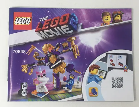 Lego 70848 Movie 2 Systar Party Crew Instruction Manual Book Only - No Bricks
