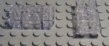 Lego Brick Rounded 2x4 Transparent Glass 2 Pieces