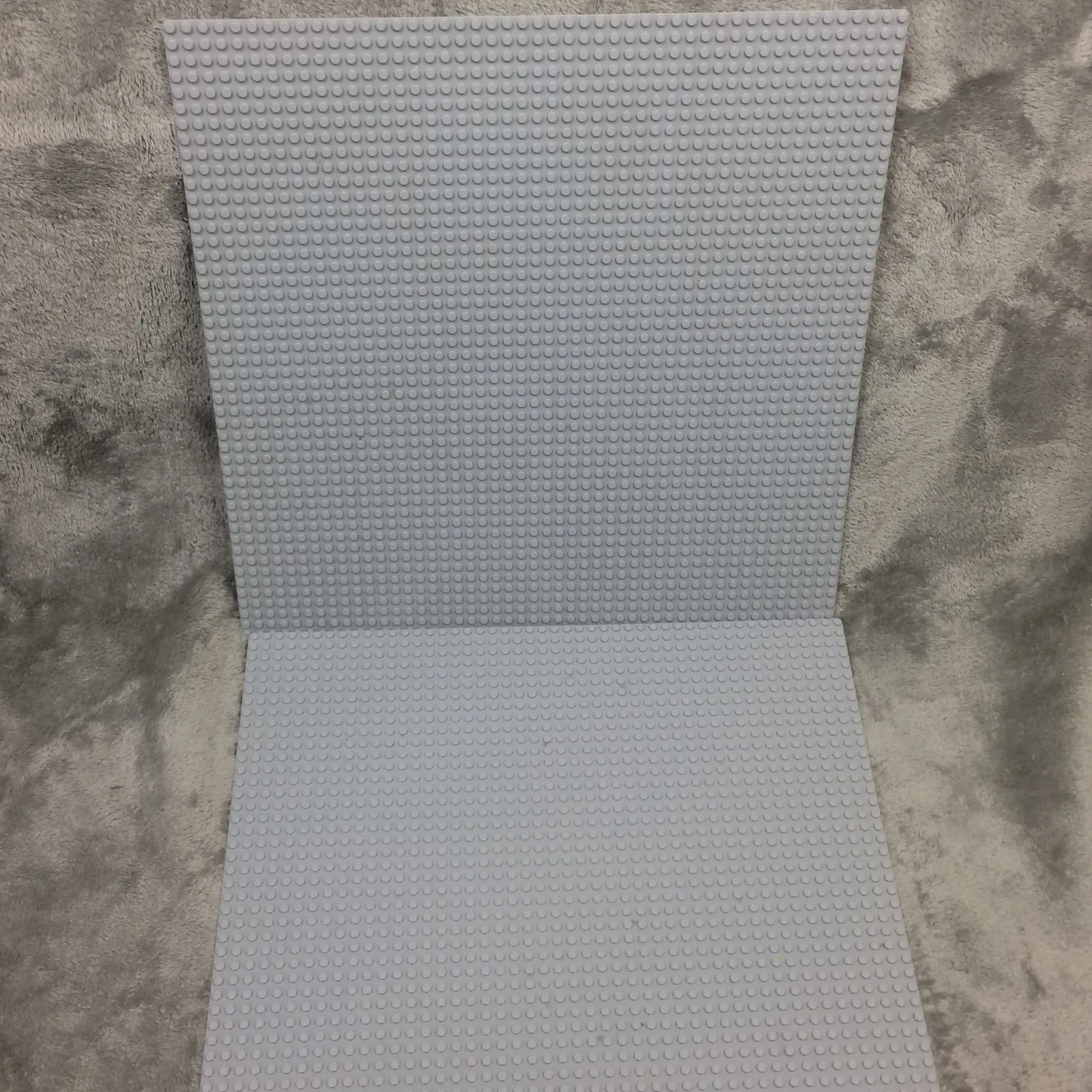 Lot of 2 Lego X-large 15"x15" Gray Base Plates 48x48 Dots Used Condition
