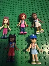 LEGO Friends Minidoll Minifigure Lot of 5 Female Figures Mixed Colors/Outfits