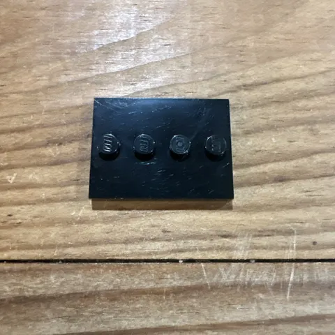 Lego New Tiles Modified 3 x 4 w/ 4 Studs in Center