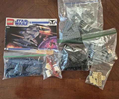 LEGO Star Wars: Hyena Droid Bomber 8016 Retired 99% Complete Instruction, No Box