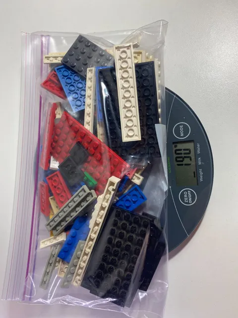 LEGO 190g (6.7oz) Various Color Plates BULK LOT Authentic Genuine Bricks Pieces
