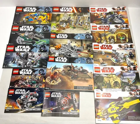 LEGO STAR WARS MANUALS LOT OF 14 “MANUALS ONLY”