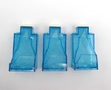 Lego Disney Friends Frozen 3 Glitter Trans-Light Blue Rock Panels 2x4x6 (47847)
