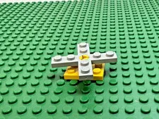 LEGO Old Gray Propeller 4 Blade Center Hole w/Yellow Holder 2x3 369 #3461 3462