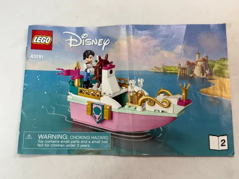 LEGO Disney 43191 Ariel's Celebration Boat Instruction Manual #2 Only