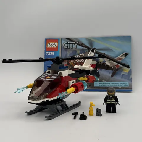 LEGO CITY: Fire Helicopter (7238), 100% Complete With Instructions, No Box