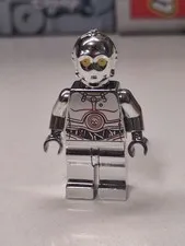NEW Star Wars TC-14 Protocol Droid Chrome Silver Custom Lego Minifigure