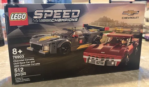LEGO SPEED CHAMPIONS: 76903 Chevrolet Corvette C8.R Race Car and 1969