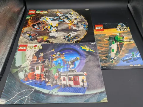 LEGO Manuals 4980 Rock Raiders 6494 Mystic Mtn 7144 Star Wars Slave 1 SEE PICS