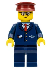 LEGO: Tram Driver Dark Blue Suit (trn115a)