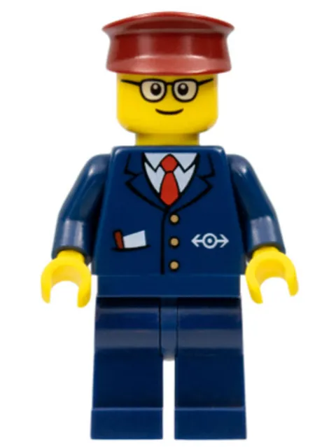 LEGO: Tram Driver Dark Blue Suit (trn115a)