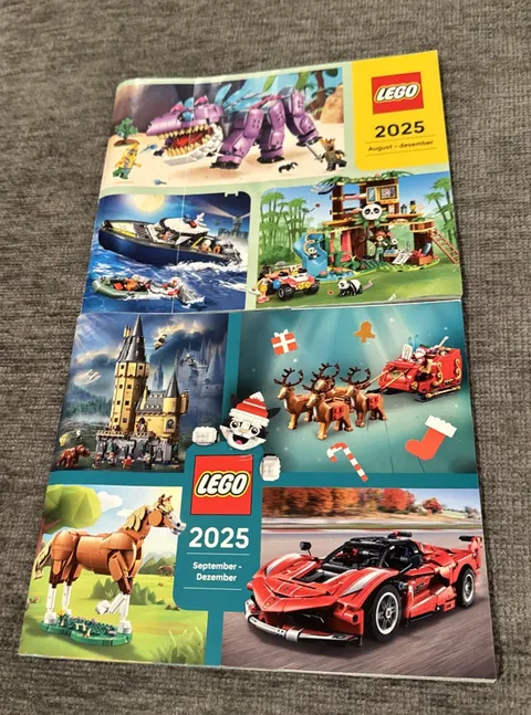 Lot of 2 European 2025 LEGO Christmas Winter Product Catalog