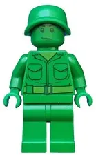 LEGO® Minifigure Toy Story toy001 Green Army Man Plain