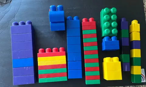 Lego Primo Duplo Blocks -Assorted 56 Pc Lot (Toodler-5 years old) Smoke Pet Free