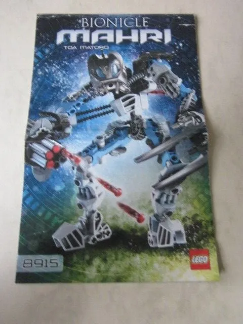 Lego Building Instructions Instruction 9815 Bionicle Mahri Toa Matoro