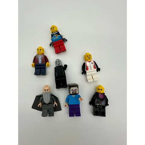 LEGO Minifigures Lot Mixed Characters Minecraft Steve Wizard Octan Multicolor