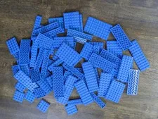 Lot of large LEGO Plates - Blue - many sizes