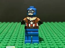 LEGO Pilot Captain America Minifigure sh0374 76076 Marvel Super Heroes