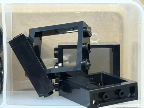 LEGO Parts - Black Window 1 x 3 x 3 Flat Front - No 51239 - QTY 5