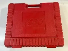1985 LEGO Red Storage Case Carrying Box Hard Plastic Made In USA Vintage Z6