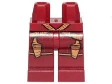 LEGO® Part 970c00pb1019 - Hips and Legs with Medium Nougat Belt