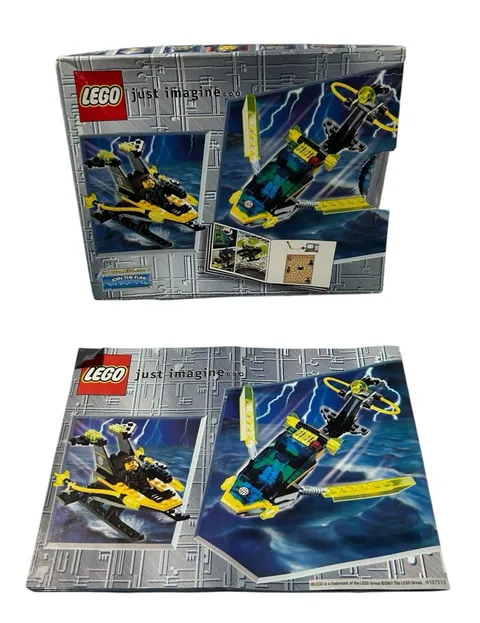 Vintage LEGO Alpha Team Helicopter ORIGINAL BOX & MANUAL ONLY READ