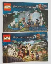 2 Lego Pirates of the Caribbean Manuals 4182 + 4192 No Legos Manuals Only