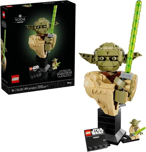 ⭐		LEGO Star Wars: Attack of the Clones Yoda Bust with Lightsaber Set 75438 ⭐