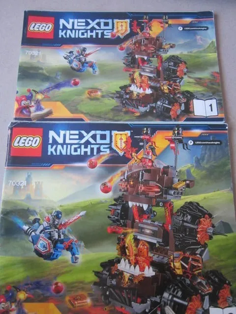 Lego Building Instructions Instruction 70321 Nexo Knights Part 1 and 2 Part 1 and 2