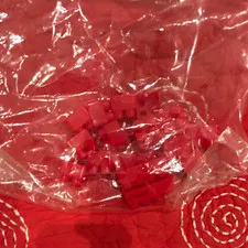 LEGO Red Plastic Bricks Bulk Lot Pieces
