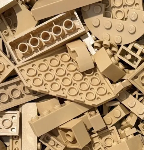 TAN Lego Lot By Color  1/2 LB Pound 200 Pieces Sorted Bulk Buy More & SAVE!