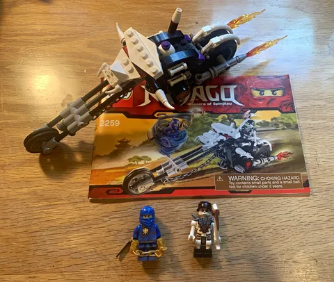 LEGO NINJAGO Spinjitzu Skull Motorbike 2259 Complete w/ Instructions, No Box