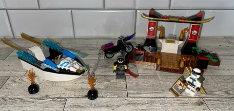 Lego Ninjago Zane’s Ninja Boat Pursuit Lego Juniors Complete w/ Minifigs & Book