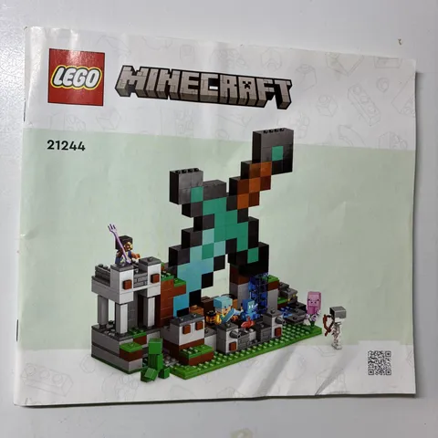 LEGO Minecraft  The Sword Outpost 21244  Retired  Instruction Manual Only 