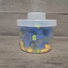 Vitnage 2002 Lego clear Pick a Brick clear Container with legos