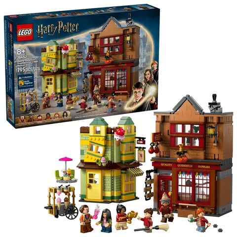 LEGO Harry Potter 76452 Diagon Alley Quidditch Shop Ice Cream Set New