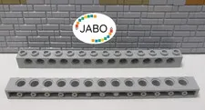 (J15/1/2) LEGO Technic 2 x 32018 Perforated Beam 1x14 old light grey