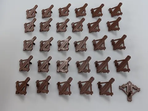 Lego x30 New Reddish Brown Minifigure Weapon Crossbow Pixelated Minecraft 65510