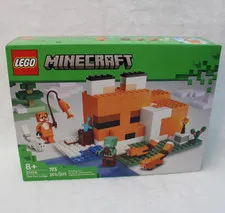 LEGO Minecraft: The Fox Lodge (21178) Features Fox Skin Artic & Baby Fox Figs