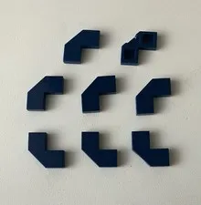 Lego 8x New Pieces Tile 2x2 Corner w/ Cut Corner DARK BLUE #27263