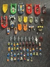 Numerous LEGO Small & Large Rafts Plus 50 People & Animal Minifigures Lot