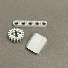 Lego 4019 30602 32017 Light Old & Blue Gray Replacement Parts Pieces Lot of 3