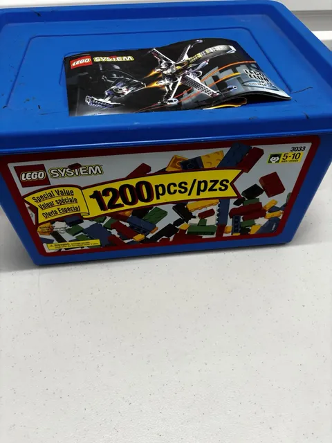     LEGO System 3033 Building Bricks Storage Bin As Is May Be Incomplete